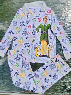 Size Large (10-12) Buddy the Elf Pajama Set